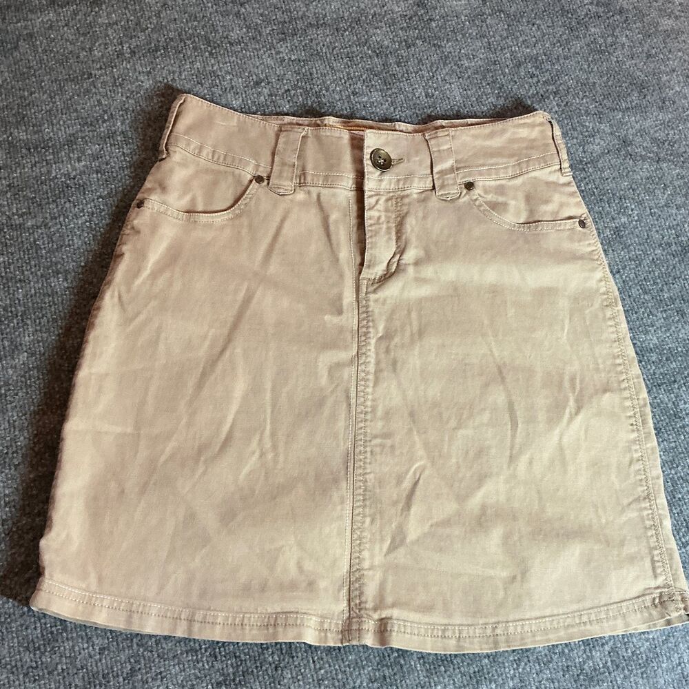 Aventura Women's Size 2 Tan Mini Skirt with Pockets Eco Friendly Company